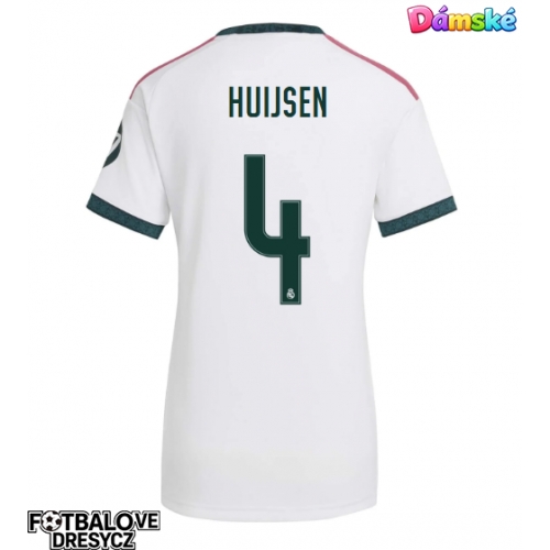 Real Madrid Dean Huijsen #4 Dámské Domácí Dres 2026-27 Krátký Rukáv Real Madrid Dean Huijsen #4 Dámské Domácí Dres 2026-27 Krátký Rukáv